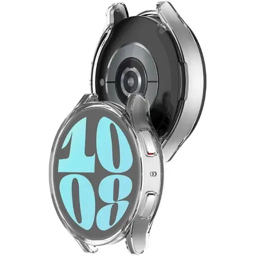 Чехол-накладка DK Silicone Face Case для Samsung Galaxy Watch6 (R930 / R935) 40mm (clear) - фото 2