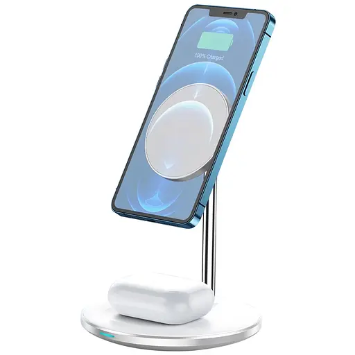 БЗП WIWU Wi-W019 2 in 1 15W White - фото 2