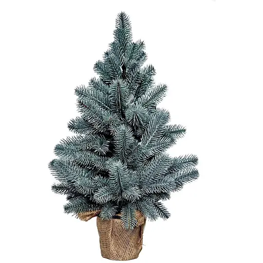 Ялинка Hvoya Premium лита в мішковині 70 см блакитна