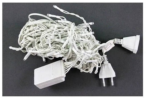 Гірлянда завіса Leds Sople 100 led довжина 3.2 метри синя + перехідник - фото 4