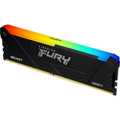 Модуль памяти DDR4 8 ГБ/3200 Kingston Fury Beast RGB (KF432C16BB2A/8WP) - фото 1