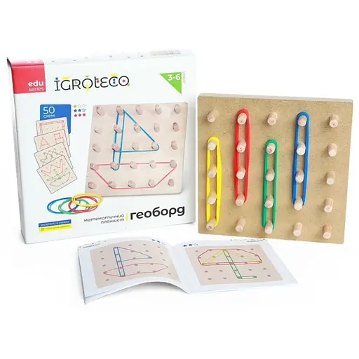 Развивающая игра Igroteco Математический планшет 5х5, 900415 поле 15х15 см - фото 2