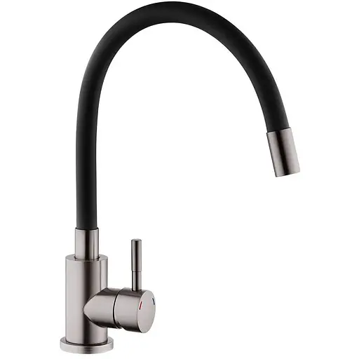 Смеситель для кухни Kroner KRP Edelstahl Klassisch - PVD035BLK Черный - фото 1