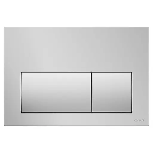 Клавіша змиву Cersanit Presto для інсталяції Aqua хром матовий K97-518, Хром - фото 1