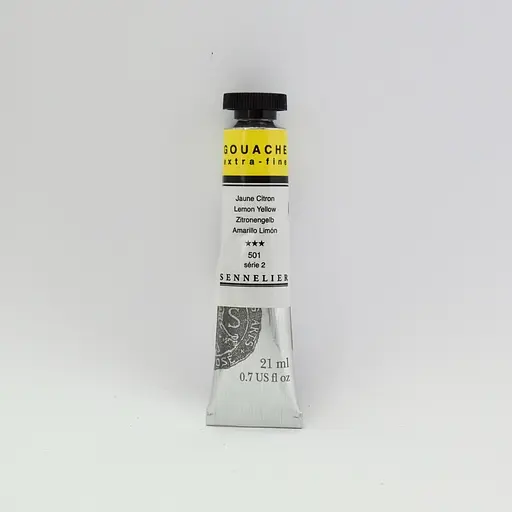 Гуашевая краска Sennelier профессиональная, 21 мл, S2, Лимонно-желтый