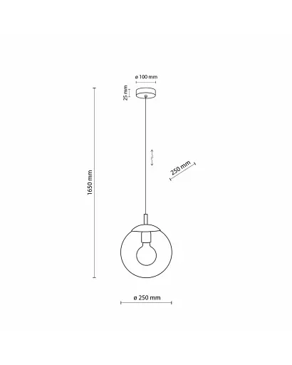 Підвісний світильник, люстра Tk Lighting 5378 Esme E27 1x15W IP20 Чорний - фото 3