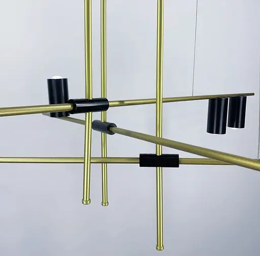 Минималистичный светильник в удлиненном корпусе на 9 плафонов Ст. Y 8857B-9 | Line F - фото 6