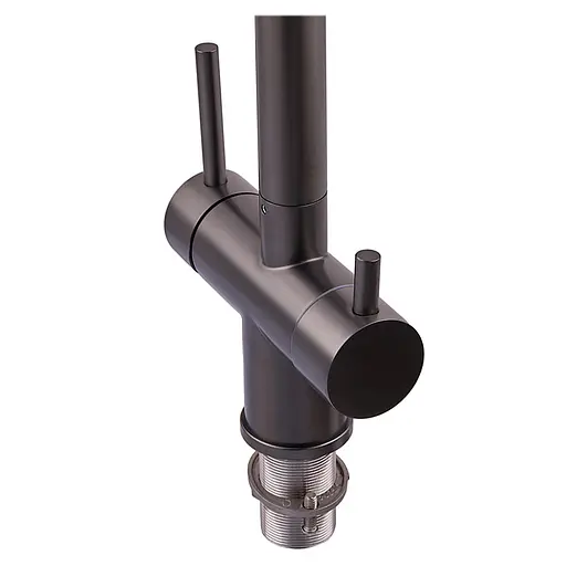 Змішувач для кухні на дві води з гнучким виливом Zerix KIT-021 graphite ZX5559 Графіт - фото 3