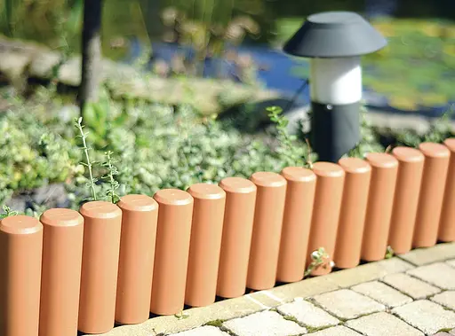 Палісад садовий Prosperplast Palisada трубчастий теракотовий 2.7 м - фото 5