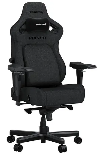 Игровое кресло Anda Seat Kaiser 4 Dark Gray Fabric Size L (AD12YDDC-L-20-GB-CF) - фото 1