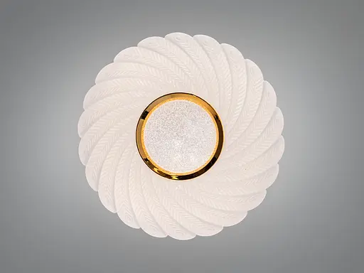 Люстра стельова LED Diasha біла золото 34 Вт 6 м² - фото 2