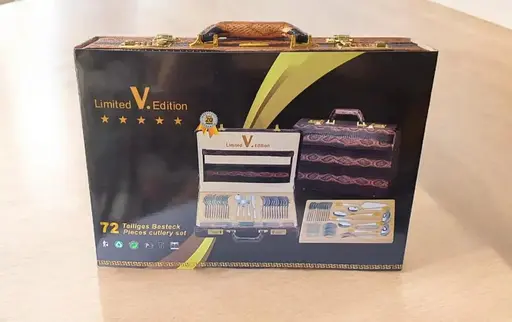 Набор столовых приборов Zepter Limited Edition LV-1004 в кейсе 72 предмета - фото 9
