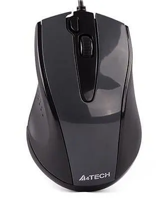 Мышь A4Tech N-500F USB Glossy Grey (N-500F-1 (Glossy Grey)) - фото 1