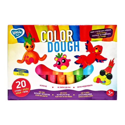 Набір для ліплення з тістом Color Dough 41204, 20 стиків - фото 3