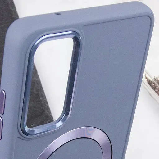 Чохол Epik TPU Bonbon Metal Style with MagSafe для Samsung Galaxy A25 5G Сірий/Lavender - фото 5