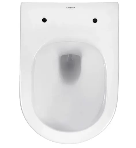 Унитаз подвесной безободковый Kroner Armada WHI513636 RIMLESS с сиденьем Slim Duroplast / Soft-close / Quick relase (KA513636WHIR) (CV029610) - фото 7