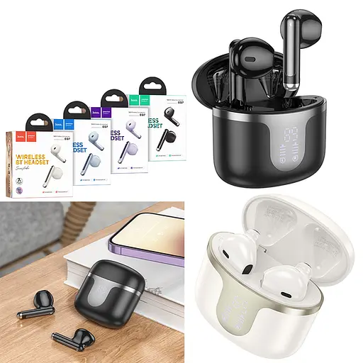 Навушники Hoco EQ7 TWS headset | BT5.3, 40/300mAh, 7h | purple - фото 3