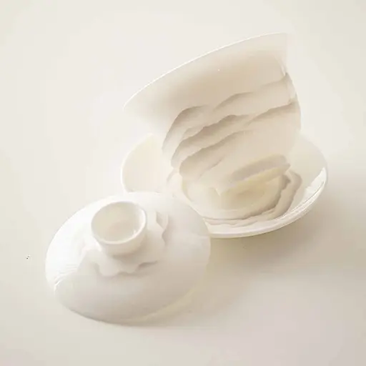 Гайвань Белый Фарфор Далекие Горы 180 мл - фото 10