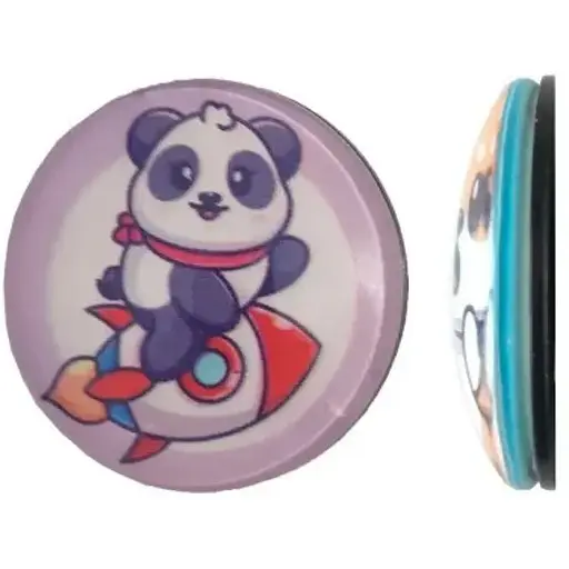 Тримач Поп Сокет New Glass (Скло) Baby Panda №12 - фото 1