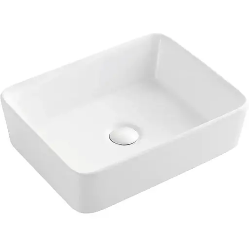 Умивальник накладний керамічний Mixxus Premium Quadro-0101 475x370x140 мм MP6487, Білий - фото 1