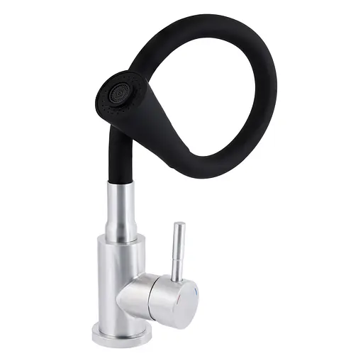 Смеситель для кухни Lidz Aria 015F31 с гибким изливом (k35) LDARI015F31BNK31872 BNK Нержавеющая сталь - фото 3