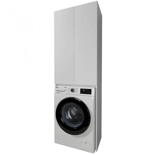 Пенал Мойдодир Soft Line П-66 над пральною машинкою, Білий - фото 1