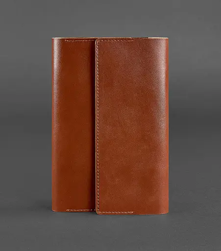 Шкіряний блокнот (Софт-бук) 5.1 світло-коричневий - фото 1