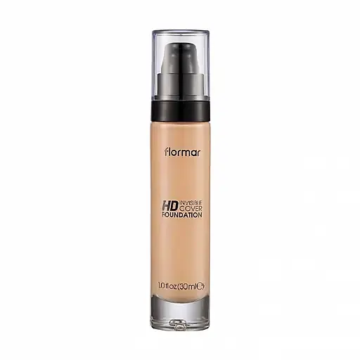 Тональная основа для лица Flormar Invisible Cover HD, spf 30, тон 60 (Ivory) (8000019544922) - фото 1