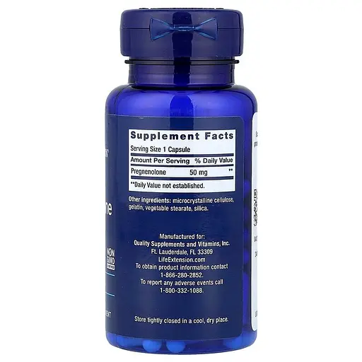 Натуральная добавка Life Extension Pregnenolone 50 mg, 100 таблеток - фото 2