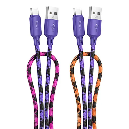 Дата кабель Hoco X116 Meridian USB to Type-C 3A (1m) Gradient Purple Mix
