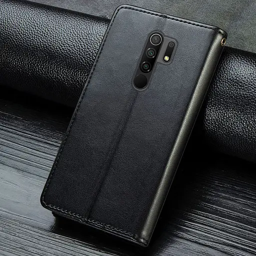 Шкіряний чохол-книжка GETMAN Gallant (U) для Xiaomi Redmi Note 8Pro Чорний - фото 5
