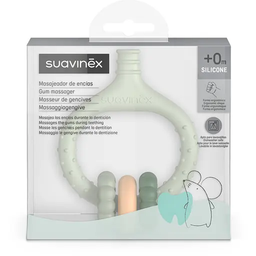 Прорезыватель Suavinex Stage для массажа десен зеленый (403008) - фото 2