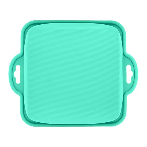 Форма квадратная силиконовая для выпечки кексов, тортов, пирогов и пирожных 18х18 см, A-plus Зеленый 85742 - фото 9