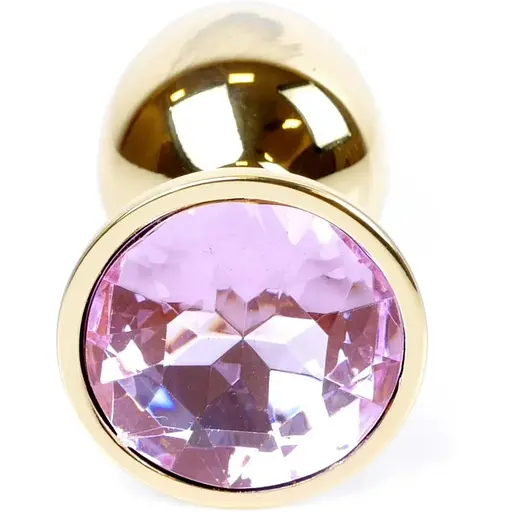 Анальна пробка Boss Of Toys Boss Series - Jewellery Gold Plug Rose S, BS6400018, Золотий / Світло-рожевий - фото 2