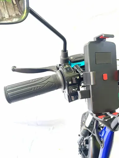 Электровелосипед двухместный Minako Monster (2000W 60V 36Ah) + Тормоз гидравлика Синий - фото 7