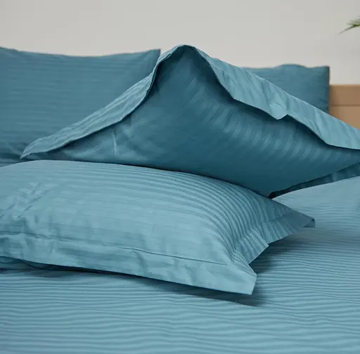 Набор наволочек Moon&Star Satin Stripe Stripe Green 50х50 см 2 шт - фото 2