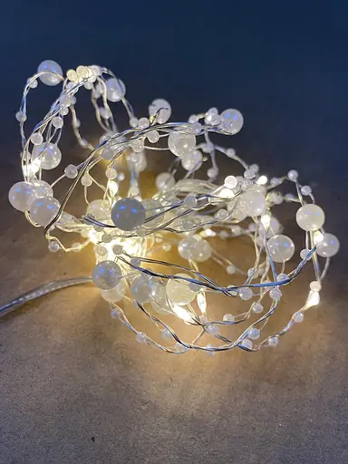 Гирлянда декоративная капля Жемчужина white 20led c пультом - фото 3