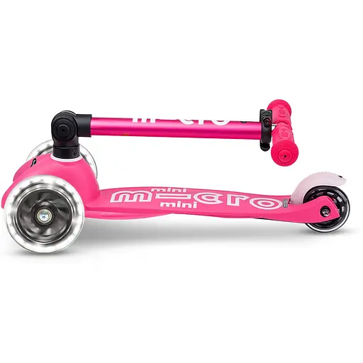 Самокат Micro Mini Deluxe Foldable LED Рожевий (MMD197) - фото 6