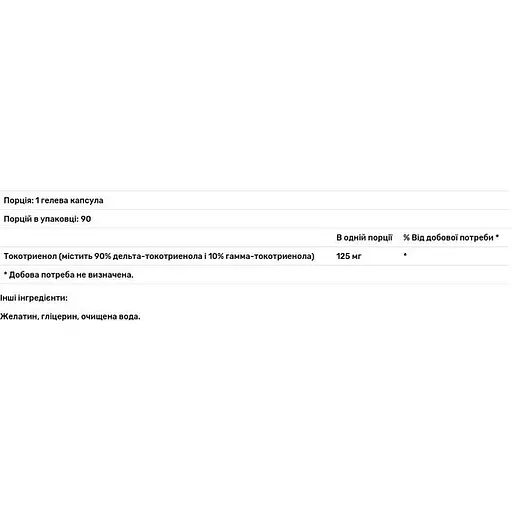Дельта-фракція токотріенол Nutricology Delta-Fraction Tocotrienols 125 мг 90 капсул (ARG-56670) - фото 4