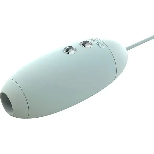 Вакуумный стимулятор с виброяйцем 2-в-1 KisToy Miss VV Cyan - фото 3