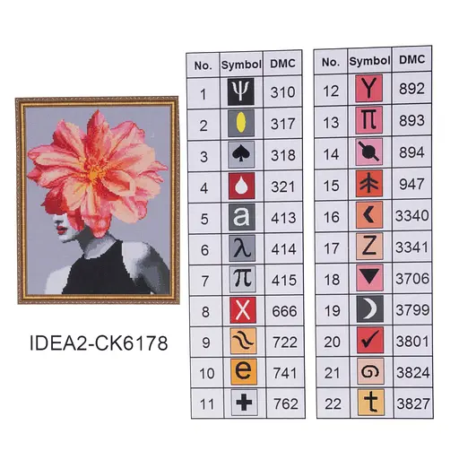 Набір з алмазною мозаїкою "Чарівна квітка" 40*50 см, IDEA2-CK6178, ТМ "99IDEAS" - фото 8