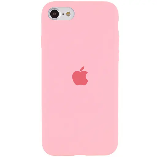 Чохол Silicone Case Full Protective (AA) для Apple iPhone SE (2020) / 7 / 8 (4.7) Рожевий / Pink - фото 1