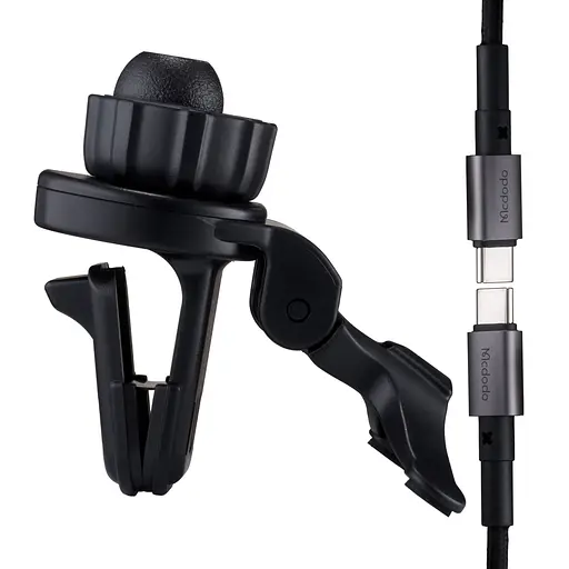 Холдер Mcdodo Prism Series Magnetic Wireless Charger Car Mount CH-2340 Серый - фото 3