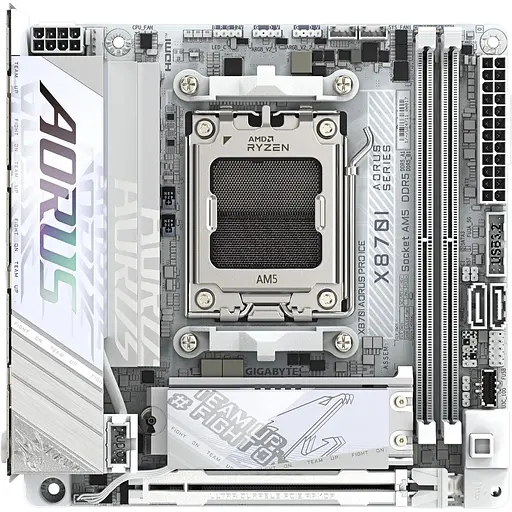 Материнская плата Gigabyte X870A AORUS PRO ICE sAM5 X870A AORUS PRO ICE 2xDDR5 M.2 Wi-Fi BT HDMI Type-C ATX