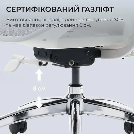 Игровое кресло Sihoo DORO S100 Mesh White (S100-M302) - фото 11