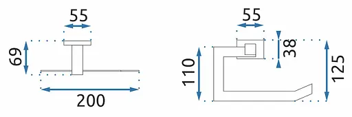 Утримувач туалетного паперу Rea Erlo 4 gold REA-80011 Золотий - фото 4