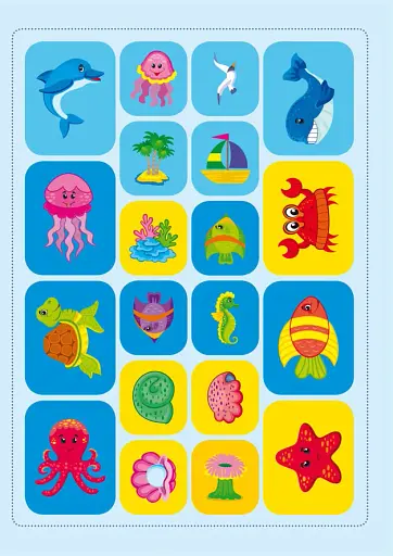 Школа креативного дозвілля. Море. 40 наліпок - фото 5