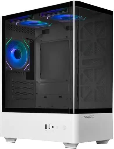 Корпус Prologix Lumi GM-01AW Glass ARGB White - фото 2