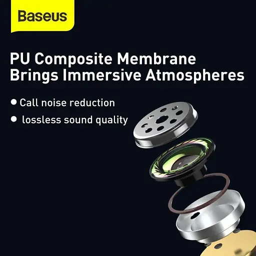 Наушники Bluetooth Baseus Encok True Wireless Earphones WM01 (NGWM01-02) белые - фото 7