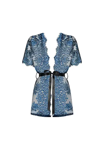 Пеньюар Obsessive Yassmyne L/XL синій - фото 5